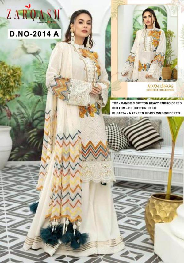 Zarqash Libaas Cotton Embroidery Palistani Style Salwar Collection 